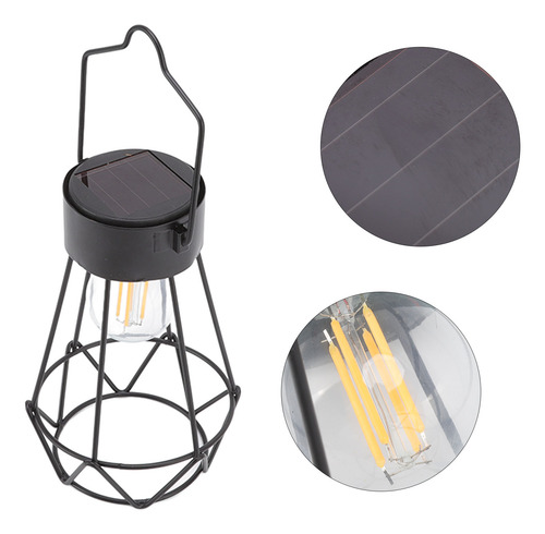 Linternas Solares Portátiles Con Pantalla Led Vintage