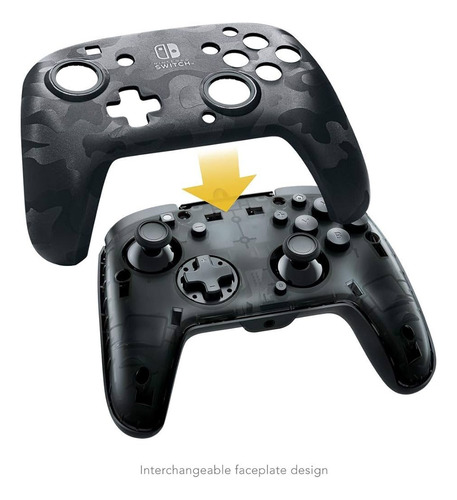 Control Nintendo Switch Face Off Deluxe Negro