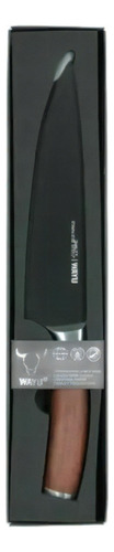 Cuchillo Wayu Premium Profesional Asado Parrilla Cocina Alba Color Madera
