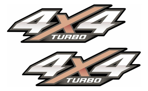 Par De Adesivo 4x4 Turbo Hilux 2016 2017 2018 2019 4x4t16