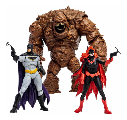 3 Pack Figuras Clayface, Batwoman Y Batman Mcfarlane