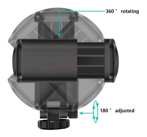 Adaptador Para Celular Giro 360º Rosca 1/4 Para Trípode