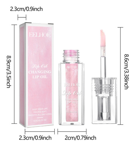 Aceite Labial Que Cambia De Color, 6,5 Ml, Bálsamo Labial Li