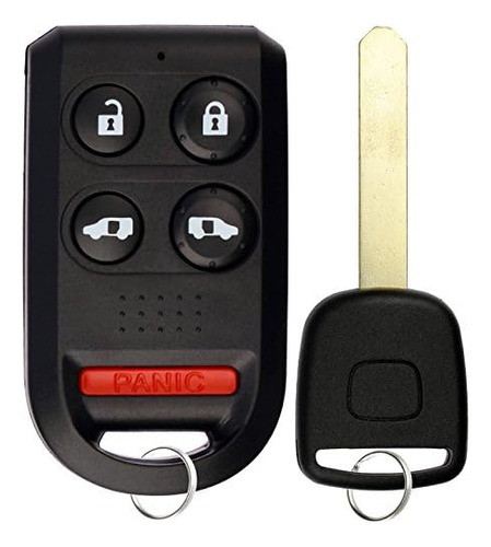 Keyless Entry Car Remote Fob With Uncut Ignition Transp...