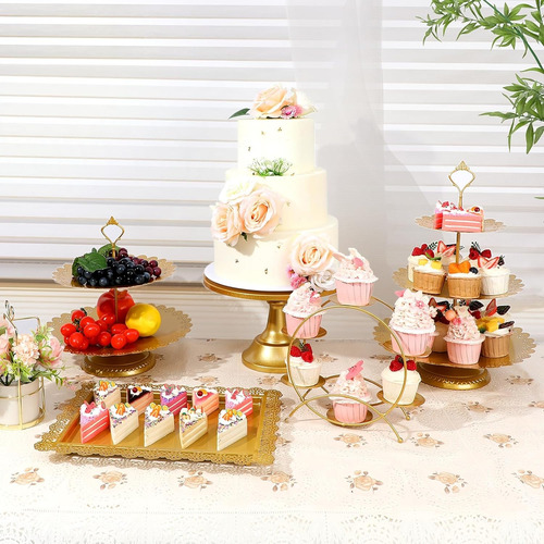 Base Charola Pastel Cupcakes Galletas Mesa Postres Fiesta Am
