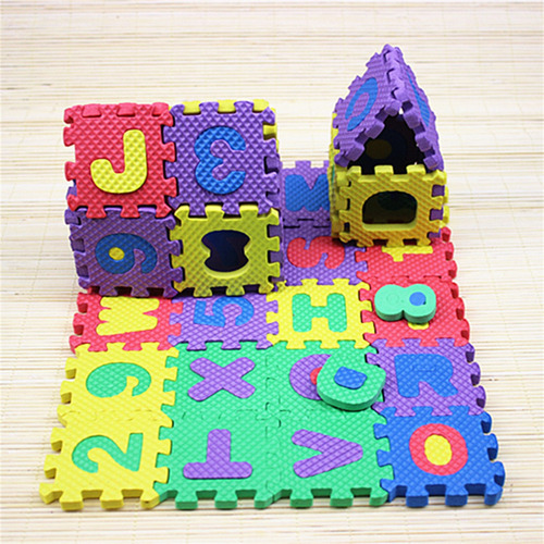 Floor Mat, 36 Unidades, Rompecabezas Con Números Del Alfab Y