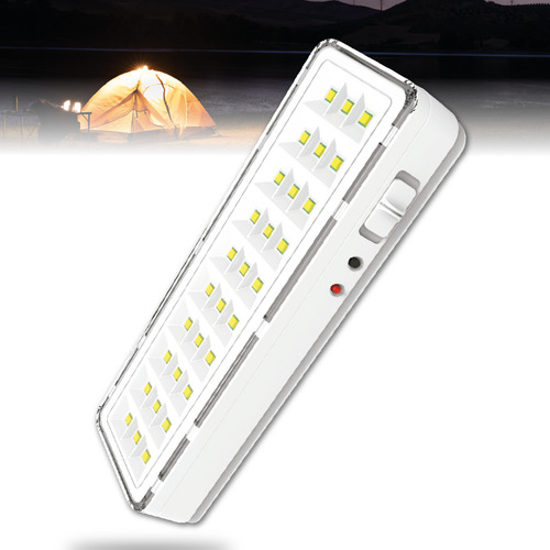 3 Luminária Emergência Lâmpada 30 Leds Recarregável Bivolt