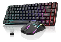 Comprar Combo De Teclado Y Mouse Inalámbricos Retroiluminados Tkl