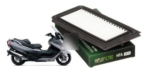 Filtro De Ar Hiflofiltro Hfa3619 An650 Burgman 2007 2008