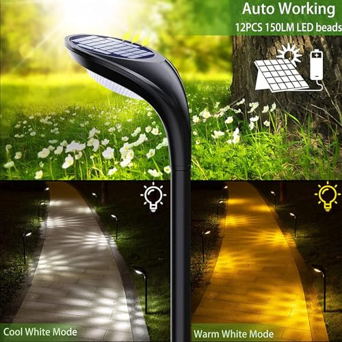 Luces Solares Impermeables Para Exteriores, Paquete De 4