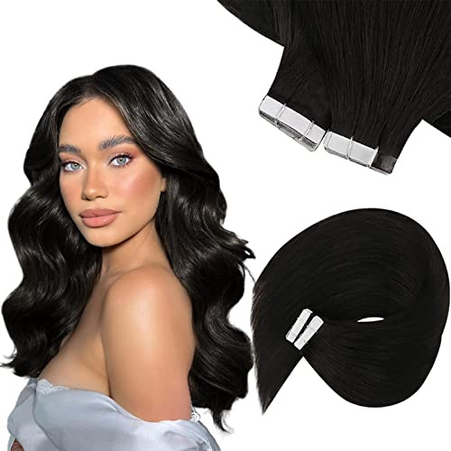 Cinta Soleada En Extensiones De Pelo Negro Natural De 8cy7e