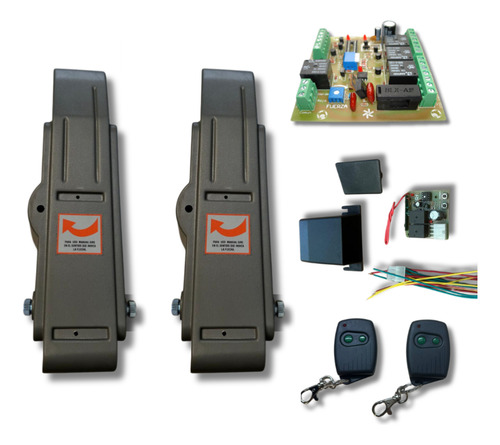 Kit Doble Motor Porton Vivaldi 0.33hp Levadizo Placa Mb2011 Frecuencia 50hz