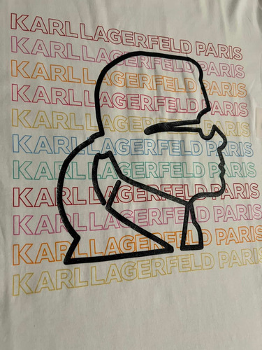 Imagen 4 de 5 de Camiseta Karl Lagerfeld Original Blanca Dama, Talla Xl