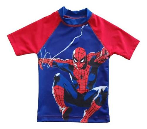 Remera Spiderman Uv 50+ Marvel Proteccion Solar Certificada