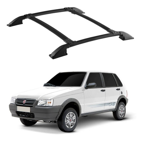 Rack De Techo Fiat Uno 2001-2012 Negro