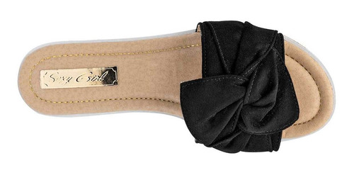 Sandalia Color Negro Para Mujer Cód. 109345-1
