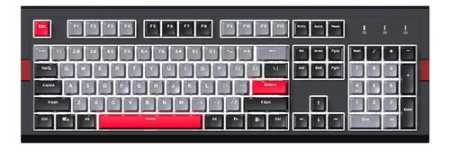 Teclado mecânico anti-fantasma Nacodex Retro F11 de 104 teclas