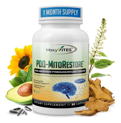 Pqq Mitorestore Memoria Concentración Biopqq 20 Mg Apoyo Cog