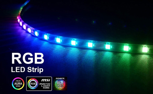 Led Strip Addressable Tira Led 50cm 15 Led! Iman! Aura Sync!