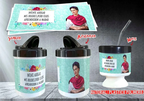 Juego Mate Personalizado Mate Yerbera Azucarera