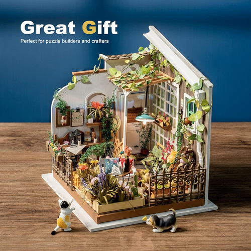 Kit Casa Miniatura Rolife Jardín De Miller 19.5x18.3x20.8cm