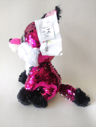 Raposa Paetê/lantejoula E Olhos De Glitter (19cm) Br Machine
