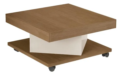 Mesa Centro Artely Saara Cinamomo/off White- 004614