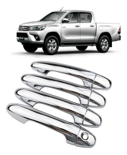 Cubre Manillas Cromadas Hilux Año 2016 Al 2023 Envio Gratis