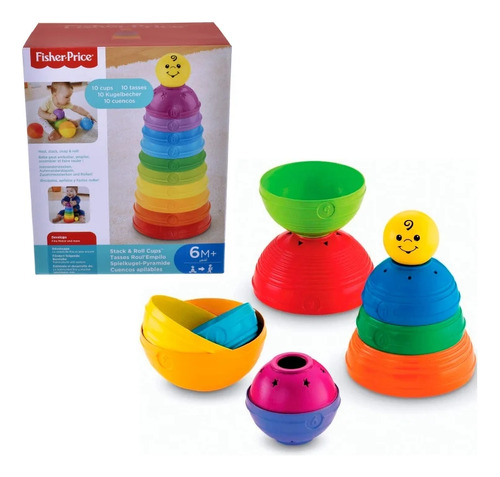 Fisher-price, Tazas De Actividades Desarrolla Motricidad