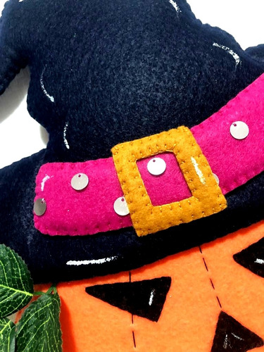 Figuras De Fieltro Calabaza Halloween Día De Muertos 33-33cm