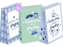 Comprar Kit Imprimible Día Del Padre Feliz Día Papá Bolsitas Simples