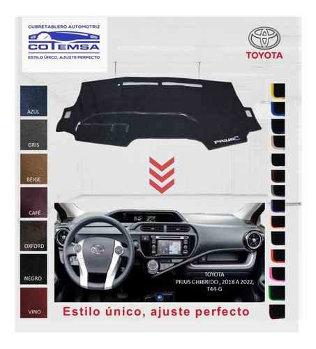 Cubretablero Aut. Toyota Prius C Hibrido 2018 Al 2022