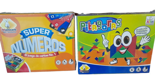 Combo Juegos De Mesa Rummy, Super Números Letrix Y Pitagoras