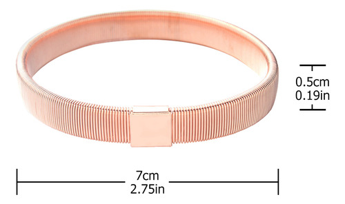 Brazalete Elástico De Metal Para Hombre, 5 Unidades, Brazale