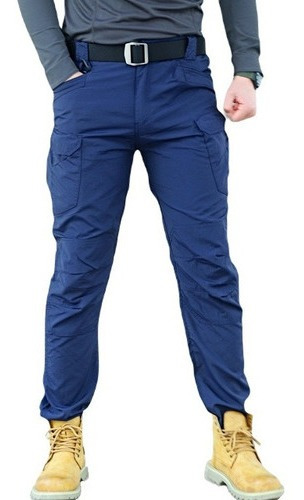 Pantalón Pantalones Tácticos Azul Tactico Ix9 Cargo 