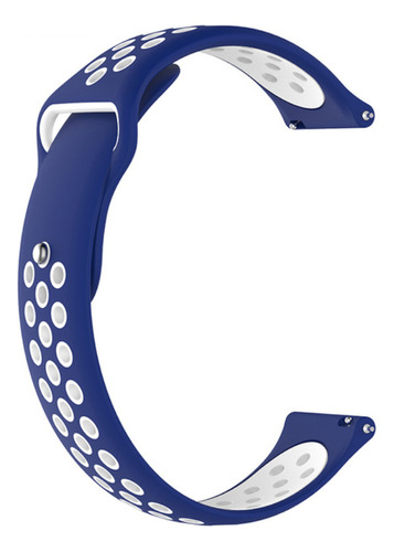 Pulseira Running Compatível Com Armani Ax1350 Armani Ar2501 Cor Azul/Branca