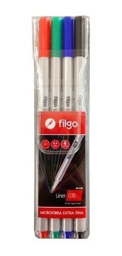 Microfibra Filgo Liner 038 0,4 Mm Set X 4 Microfibras