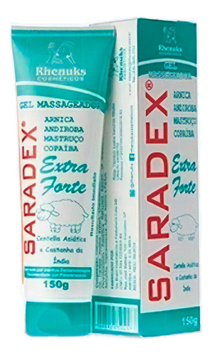  Gel Massageador Saradex C/ 2 Iténs  150gr Cada