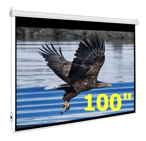 Pantalla Electrica De Proyeccion 100'' Pulgadas, 2.54 Metros, Gain 1.3, 3d Ready