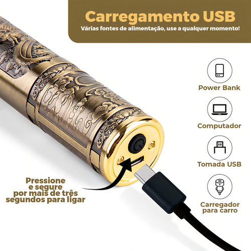 Máquina De Cortar Cabelo Fazer Barba Acabamento Dragão
