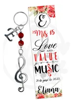 Comprar Souvenir Llavero Clave De Sol Musical Rock Guitarra Nota X25