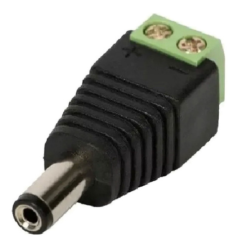 Kit 25 Conector P4 Macho Alimentação Camera Cftv Segurança