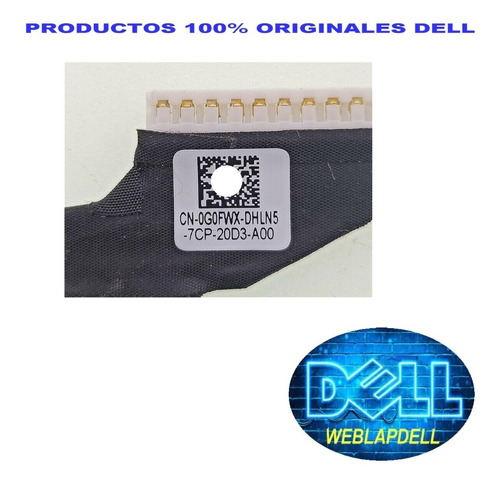 Cable De Batería Original Dell 15 5567 5565 P66f Cn-0g0fwx 