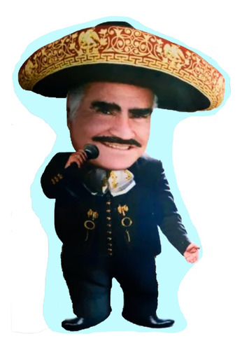 Mini Cojin Vicente Fernández Chiquito - Cojin Decorativo 