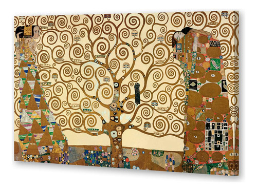 Cuadro 60x90cm Arbol De La Vida Klimt Gustav Pintura