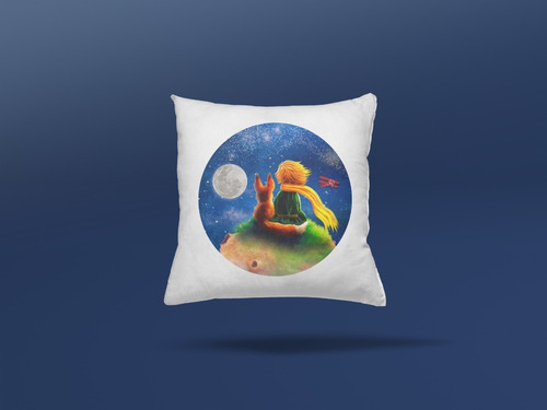 Imagem 2 de 2 de Almofada Personalizada O Pequeno Principe - 30x30cm