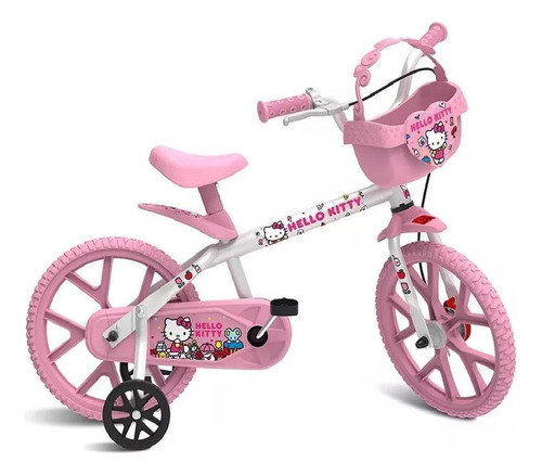 Bicicleta Aro 14 Hello Kitty - Bandeirante