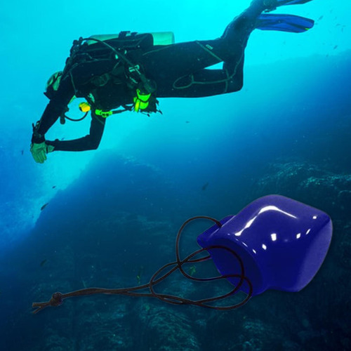 Tapa De La Válvula Del Del Tanque De Buceo Con Cable Azul