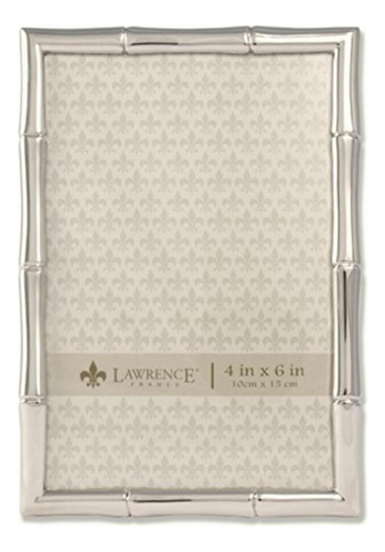 Lawrence Frames 710146 Silver Metal Bamboo Picture Frame, 4