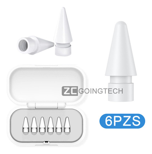 . 6pz Puntas Repuesto For Apple Pencil 1st 2nd Usb-c Con